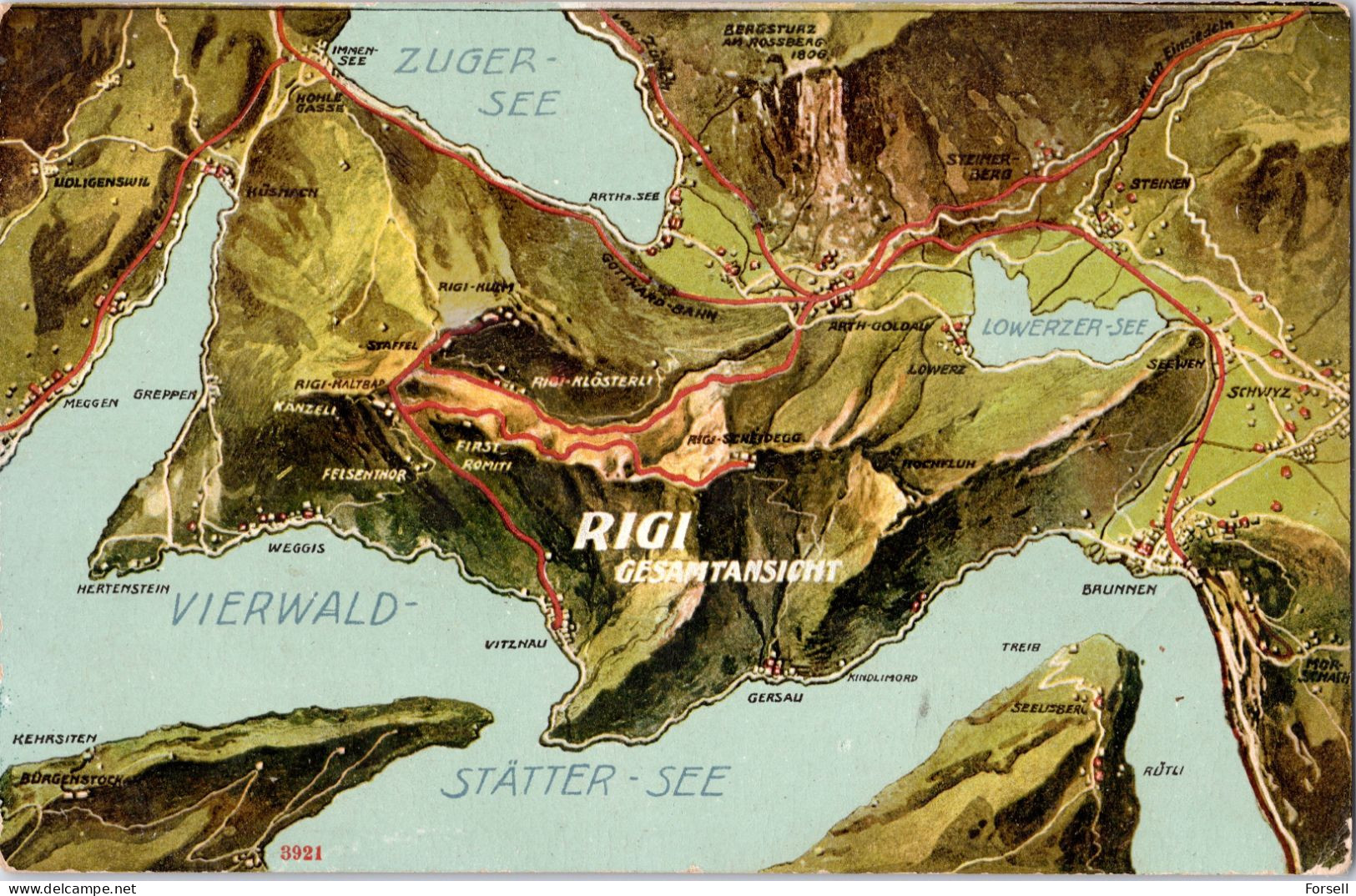 Rigi , Gesamtansicht (Ungebraucht) - Autres & Non Classés