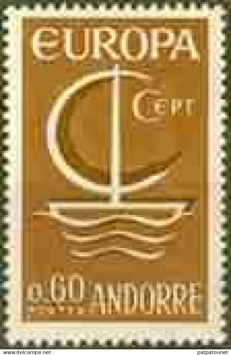 Andorre Français Europa CEPT 1966 MNH Yv 178 Cote 4 Euros - 1966