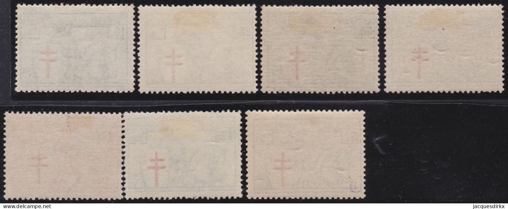 Belgie  .   OBP   .    394/400   (2 Scans)      .    *    .   Ongebruikt Met Gom   .   /   .    Neuf Avec Gomme - Unused Stamps