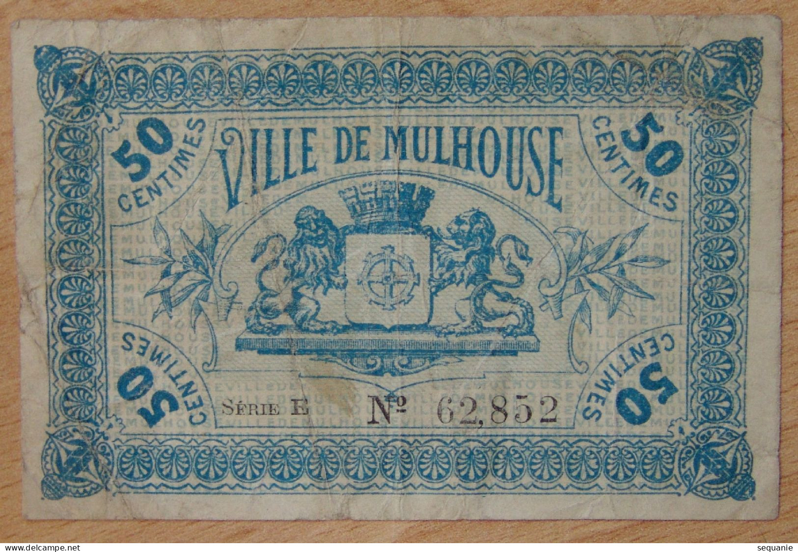 Mulhouse ( 68) 50 Centimes Chambre De Commerce 18 Décembre 1918 Série E - Chambre De Commerce