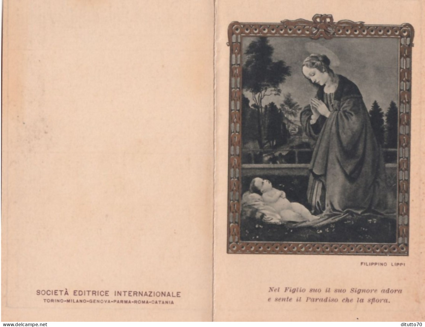 Calendarietto -filippino Lippi - Anno 1933 - Petit Format : 1921-40