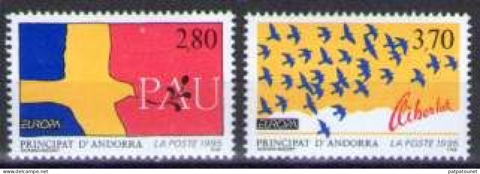 Andorre Français Europa CEPT 1995 MNH Yv 457/8 Cote 6 Euros - 1995