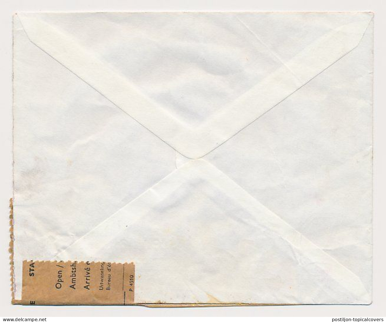 S Gravenhage - Leiden The Netherlands -  Damaged Mail - Officially Sealed - Cartas & Documentos