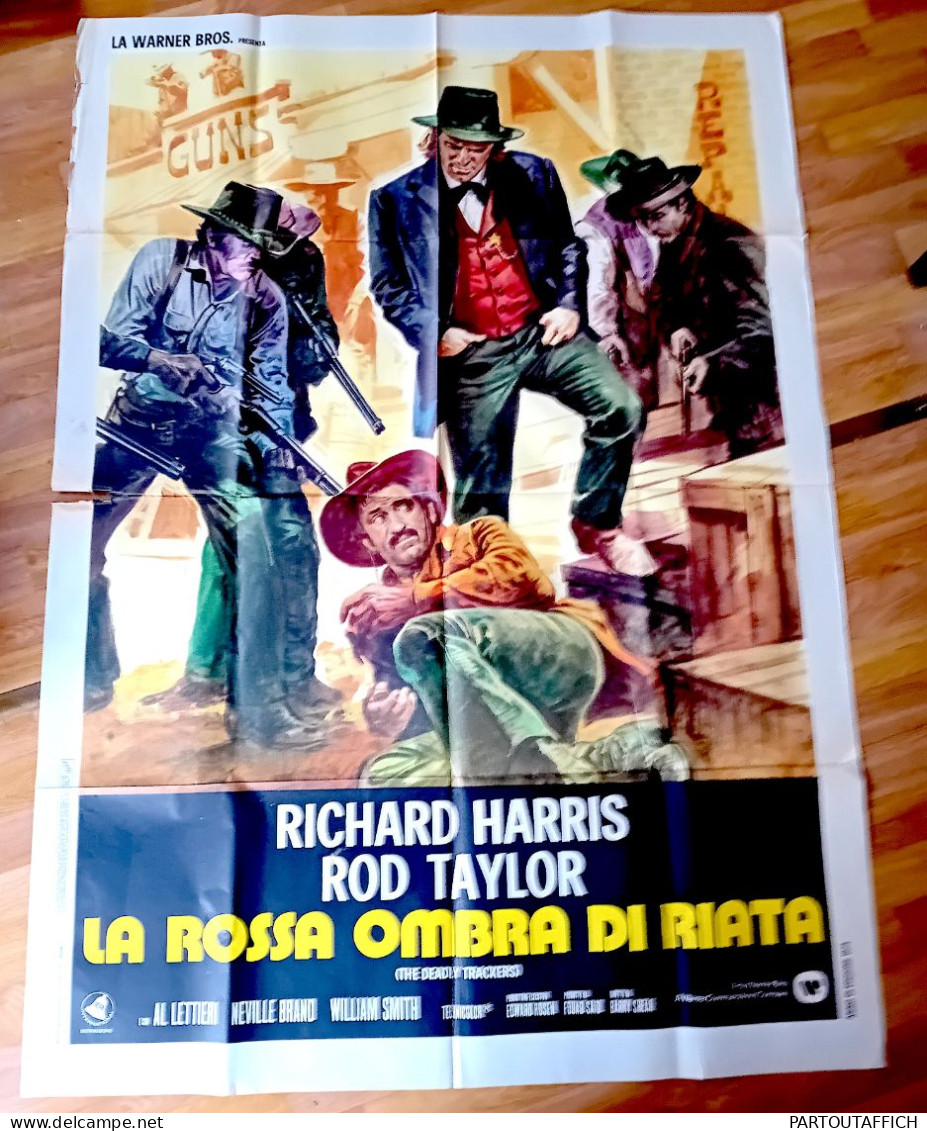 Affiche Ciné Orig Italienne LE SHERIF NE PARDONNE PAS 1973 Rod TAYLOR Richard HARRIS B.SHEAR 100X140cm - Affiches & Posters