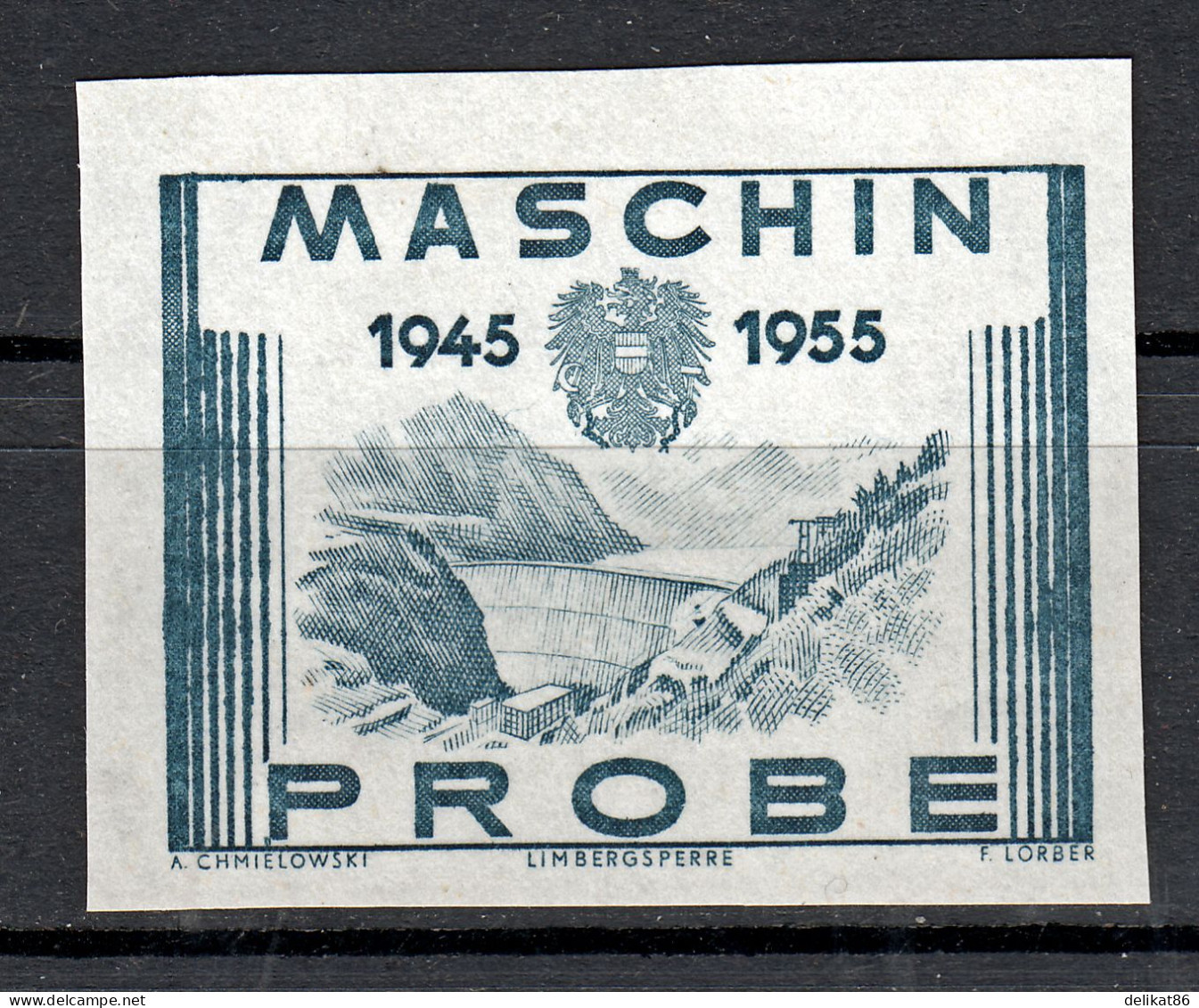 Probedruck Test Stamp Specimen Maschinprobe Staatsdruckerei Wien Mi. Nr. 1016 - Essais & Réimpressions