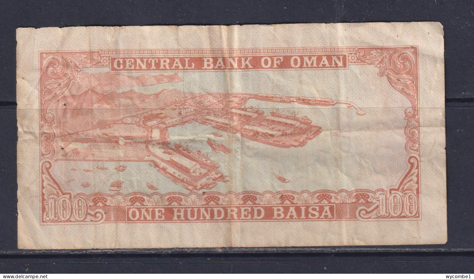 OMAN  - 1977 100 Baisa Circulated Banknote As Scans - Oman