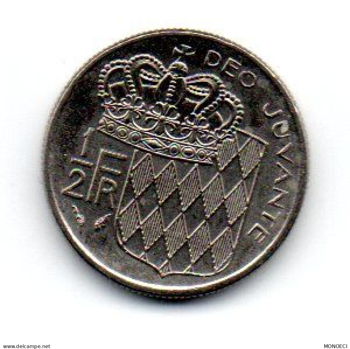 MONACO --MONTE CARLO --Monégasque -- Pièce De 1/2 Franc. 1982 -- RAINIER III - 1960-2001 Nouveaux Francs