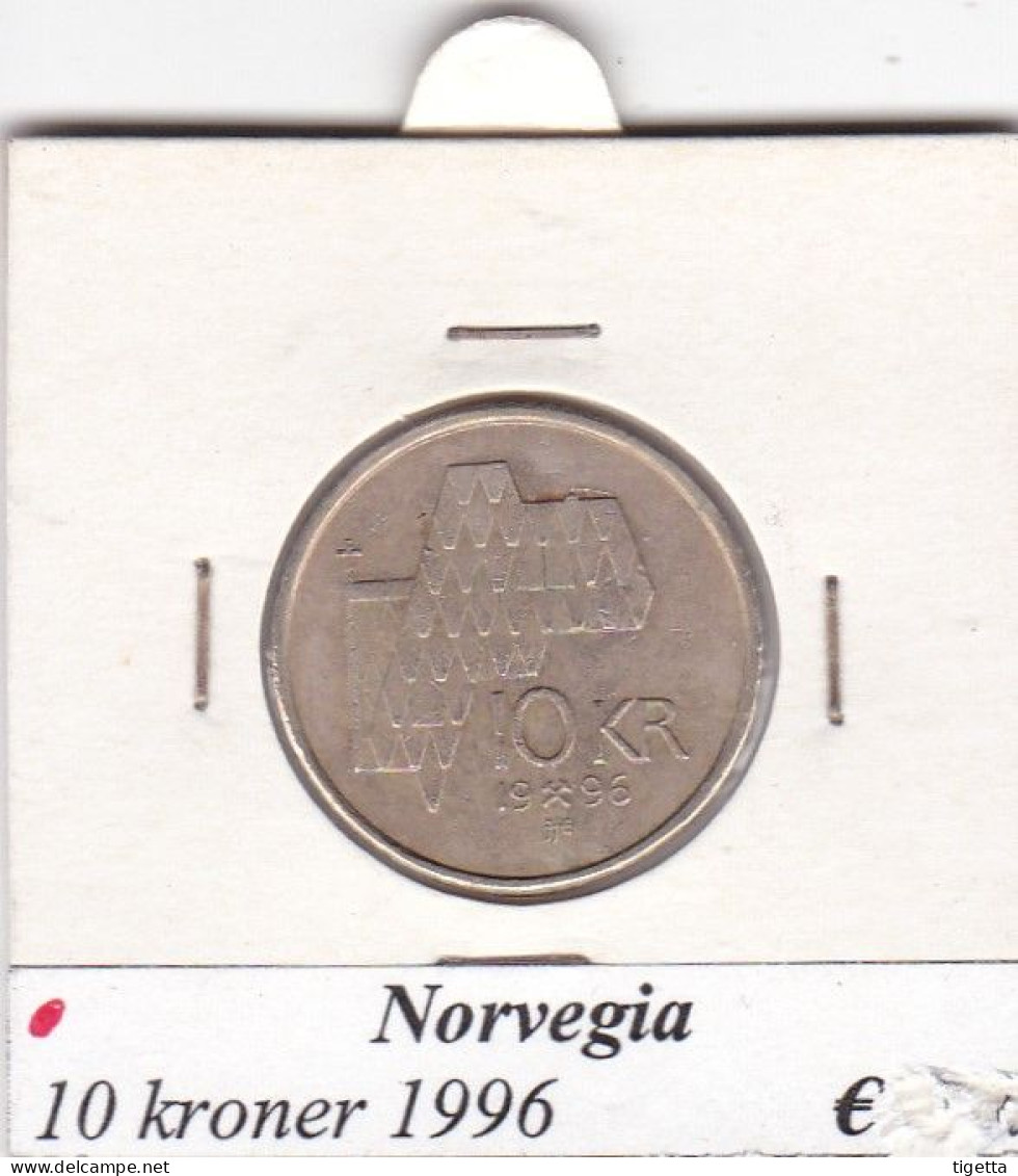 NORVEGIA 10 KRONER  ANNO 1996 COME DA FOTO - Noruega