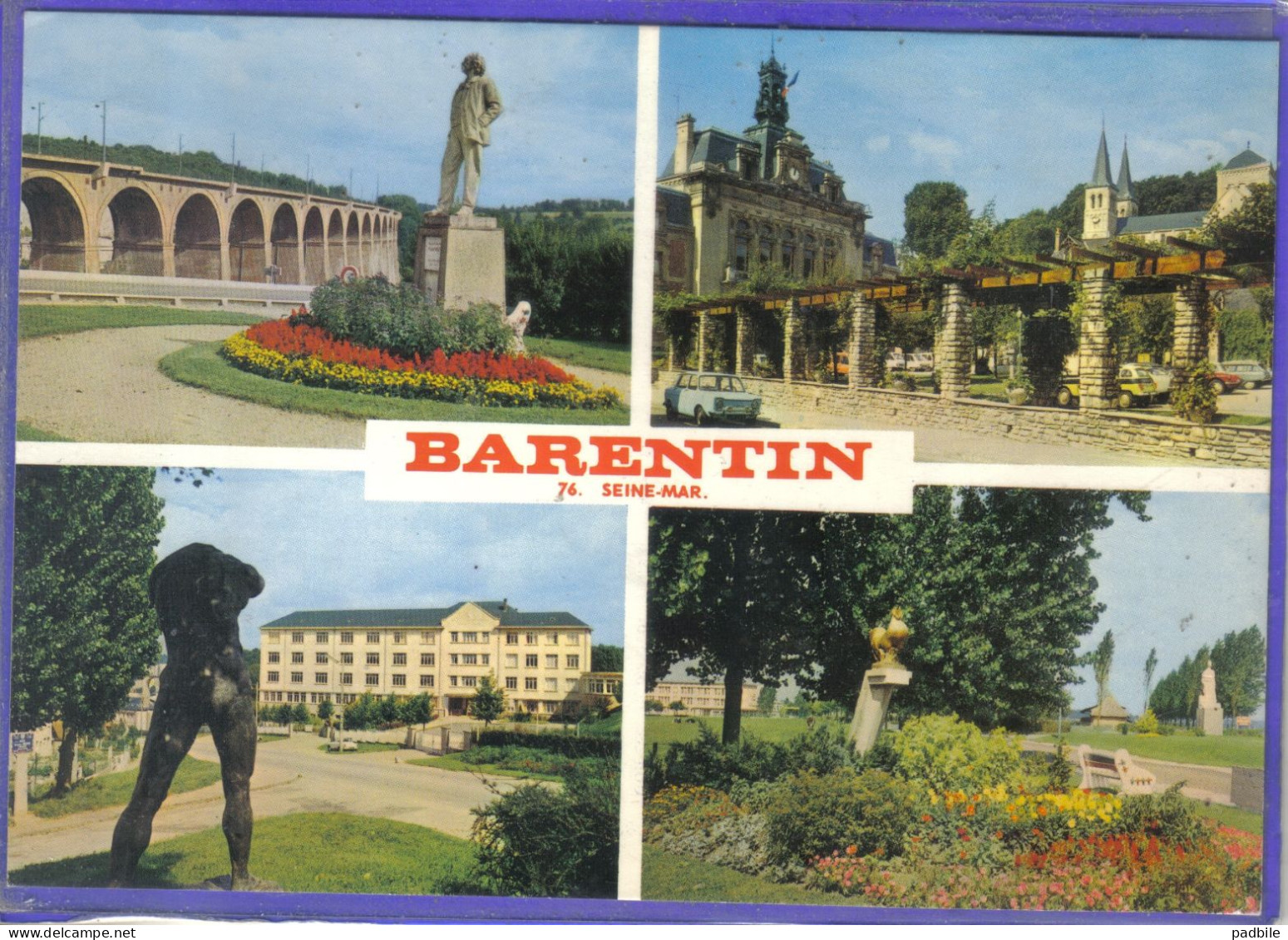 Carte Postale 76. Barentin  Simca 1000  Très Beau Plan - Barentin