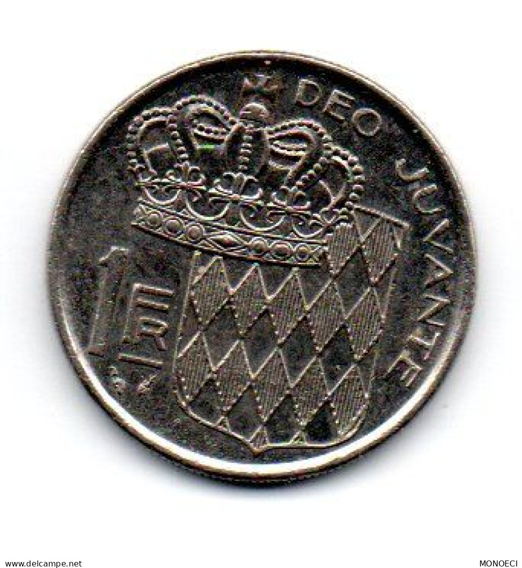 MONACO --MONTE CARLO --Monégasque -- Pièce De 1 Franc 1989 -- RAINIER III - 1960-2001 Nouveaux Francs