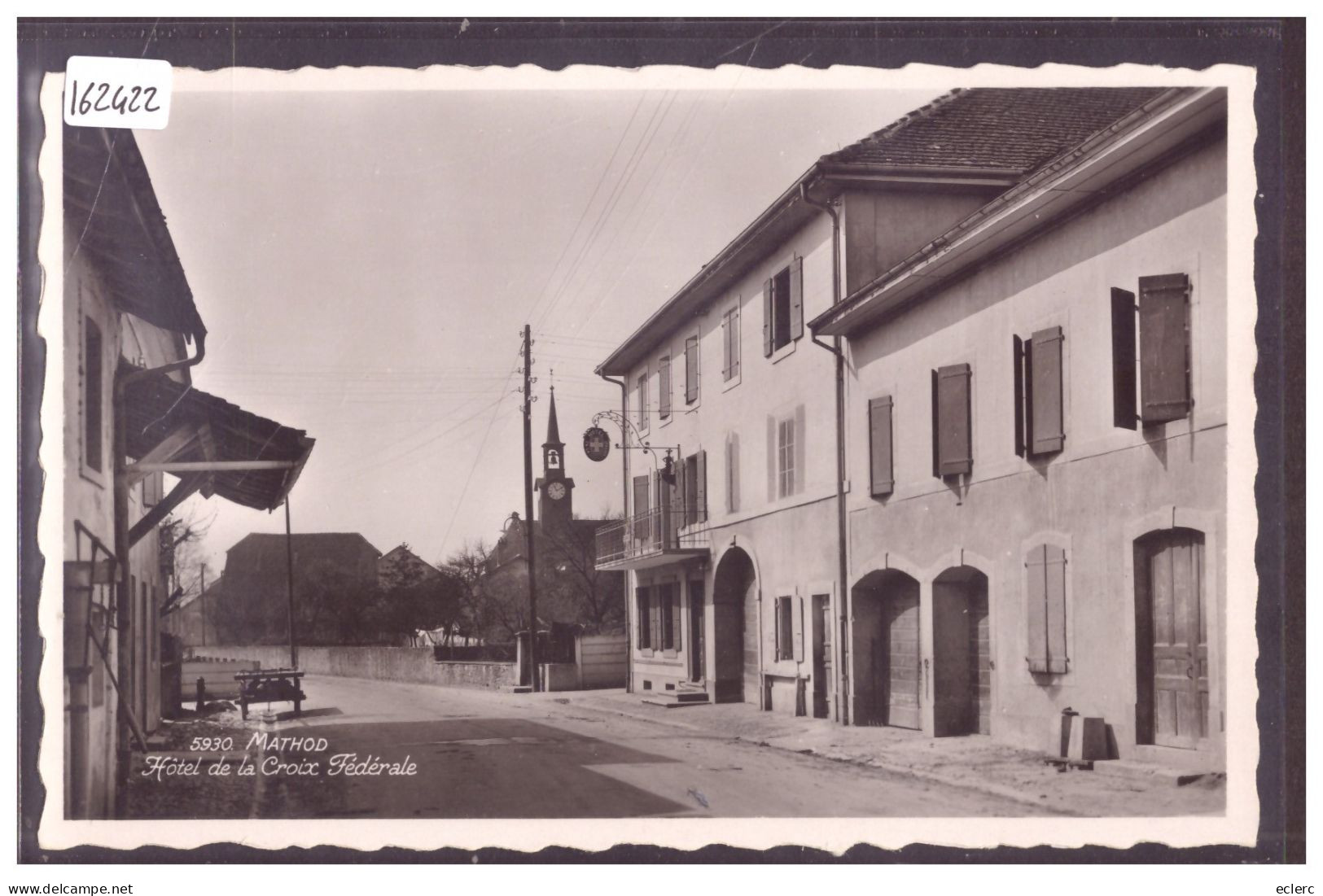 DISTRICT D'YVERDON - MATHOD - HOTEL DE LA CROIX FEDERALE - TB - Mathod