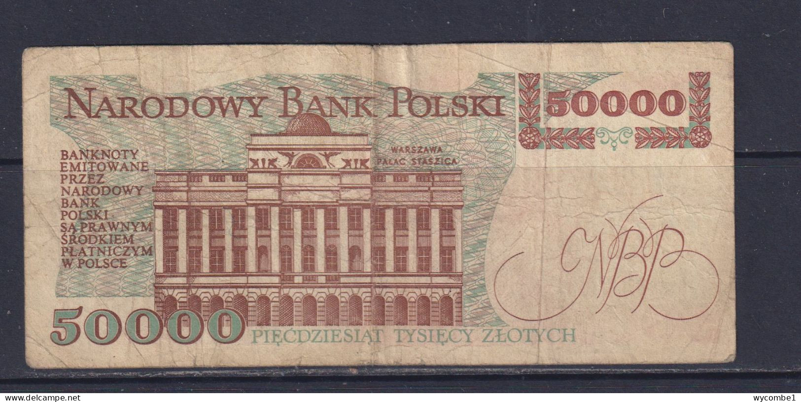 POLAND  - 1989 50000 Zloty Circulated Banknote As Scans - Pologne