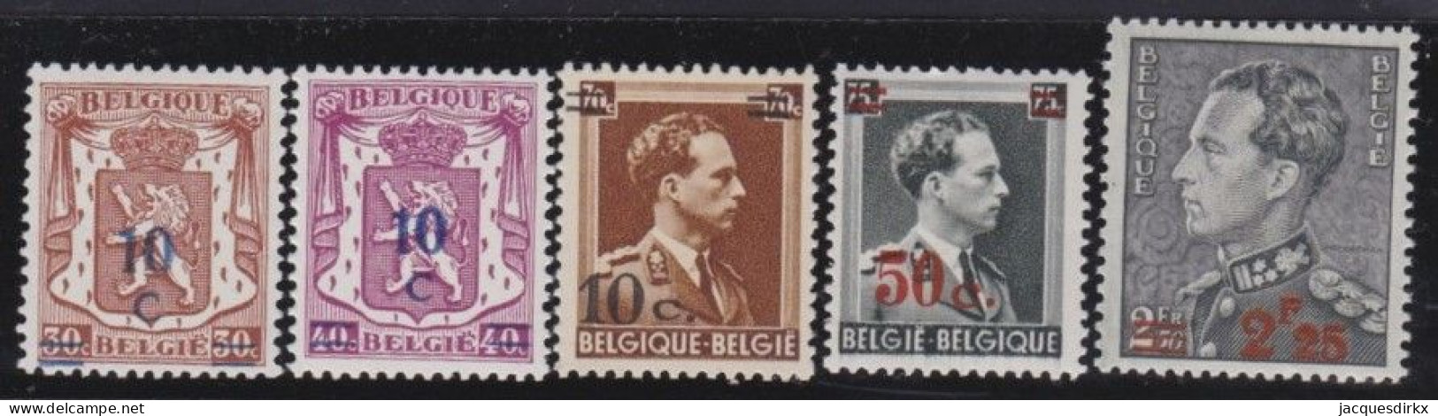 Belgie  .   OBP   .  568/572     .   **    .   Postfris    .   /   .    Neuf Avec Gomme Et SANS Charnière - Ungebraucht