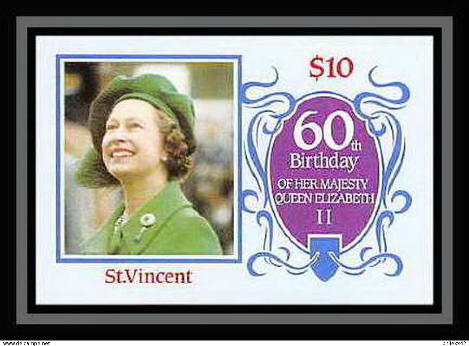 923c British Empire MNH ** 1986 Queen Mother Elizabeth Bloc + Non Dentelé Imperf Very Rar Set Perfect Condition DISCOUNT - Collections (sans Albums)