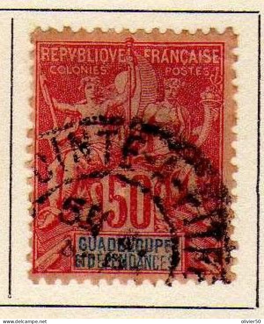 Guadeloupe - (1892) -  50 C.Type Groupe -  Oblitere - Gebraucht