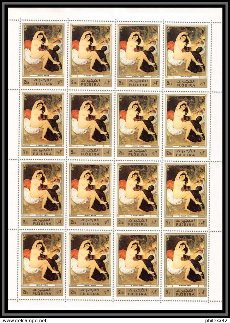 065c - Fujeira - MNH ** Mi N° 1006 /1010 A Tableau (tableaux Gauguin French Paintings) Nus (nudes) Feuilles (sheets) - Impressionisme