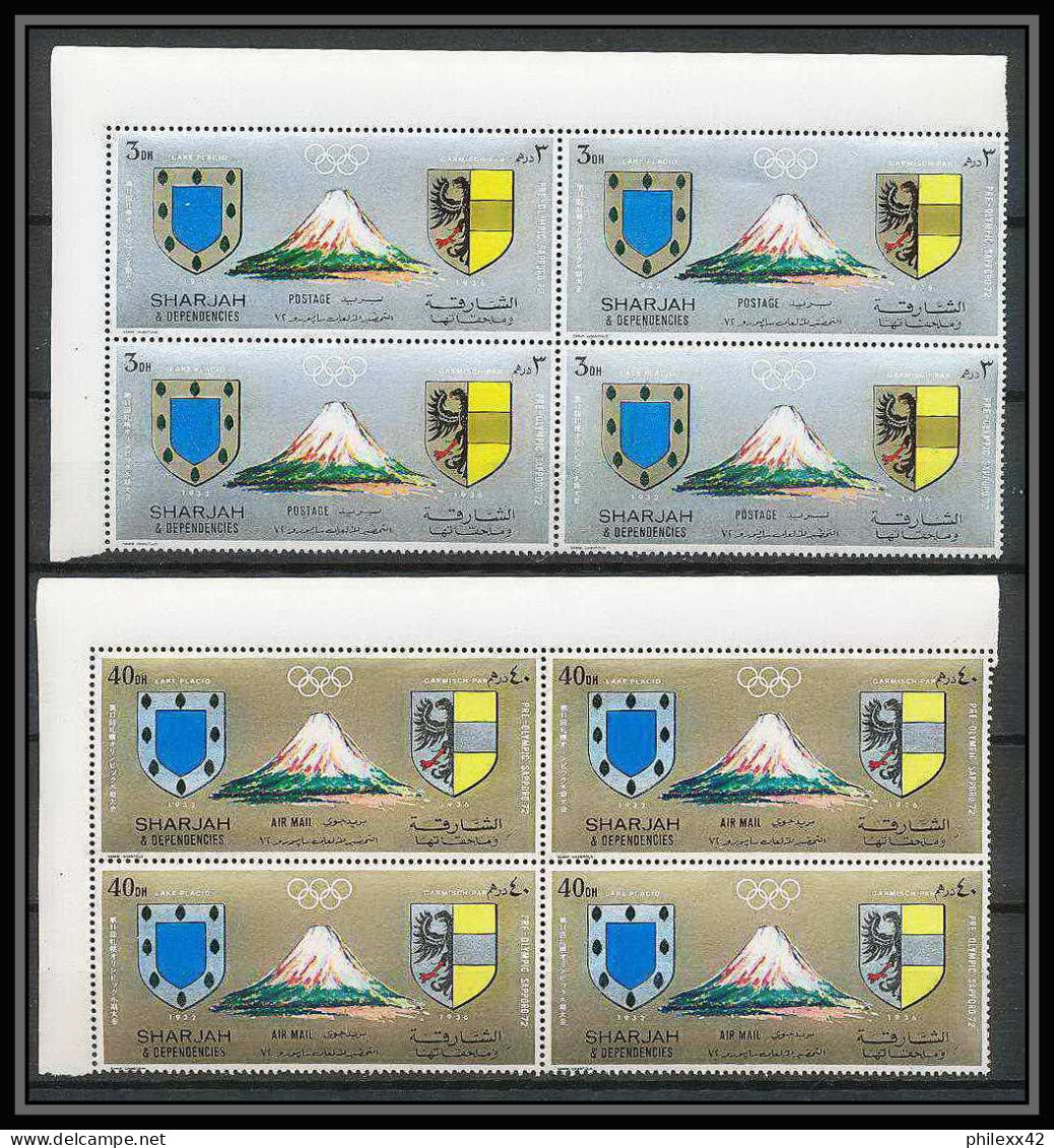 101b - Sharjah - MNH ** Mi N° 825 / 834 A Jeux Olympiques (winter Olympic Games) Sapporo 72 BLOC 4 - Winter 1972: Sapporo
