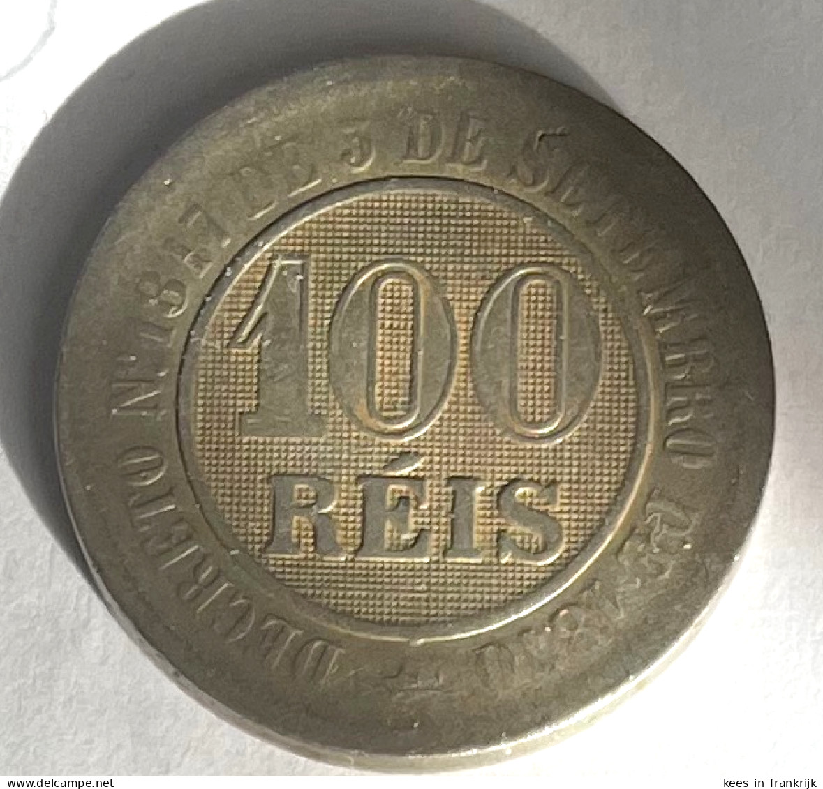 Brasil : 100 Reis 1887 - Brésil