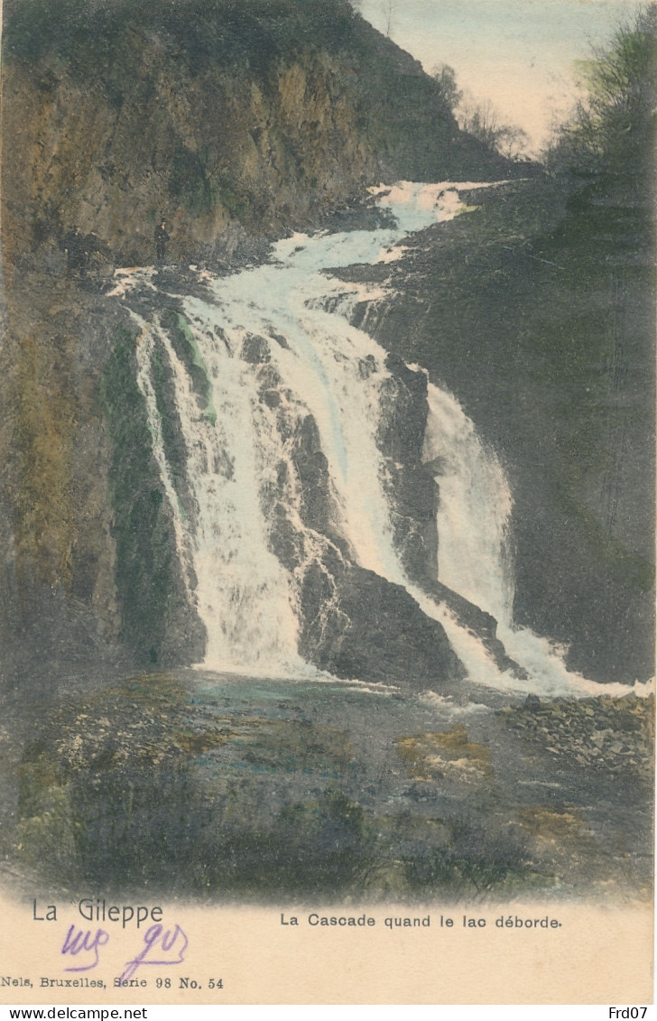 Jalhay 1904 - La Gileppe - La Cascade Quand Le Lac Déborde - Couleurs. - Jalhay