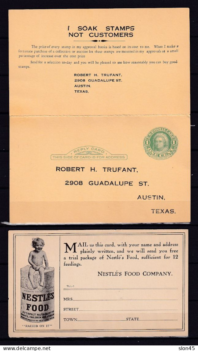 USA  2 PS Cards G&M Washington /McKinley Precanceled 15909 - 1921-40