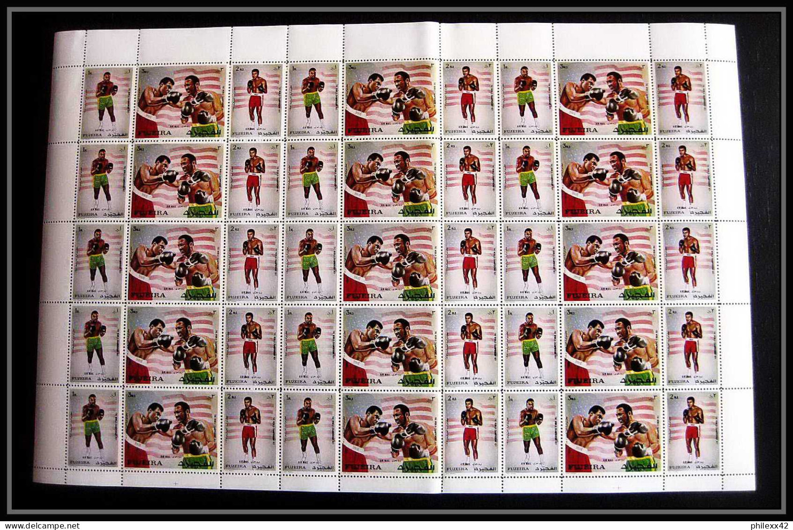 133d - Fujeira MNH ** Mi N° 689 / 691 A Mohamed Ali Boxe Boxing Feuilles (sheets) - Boxe