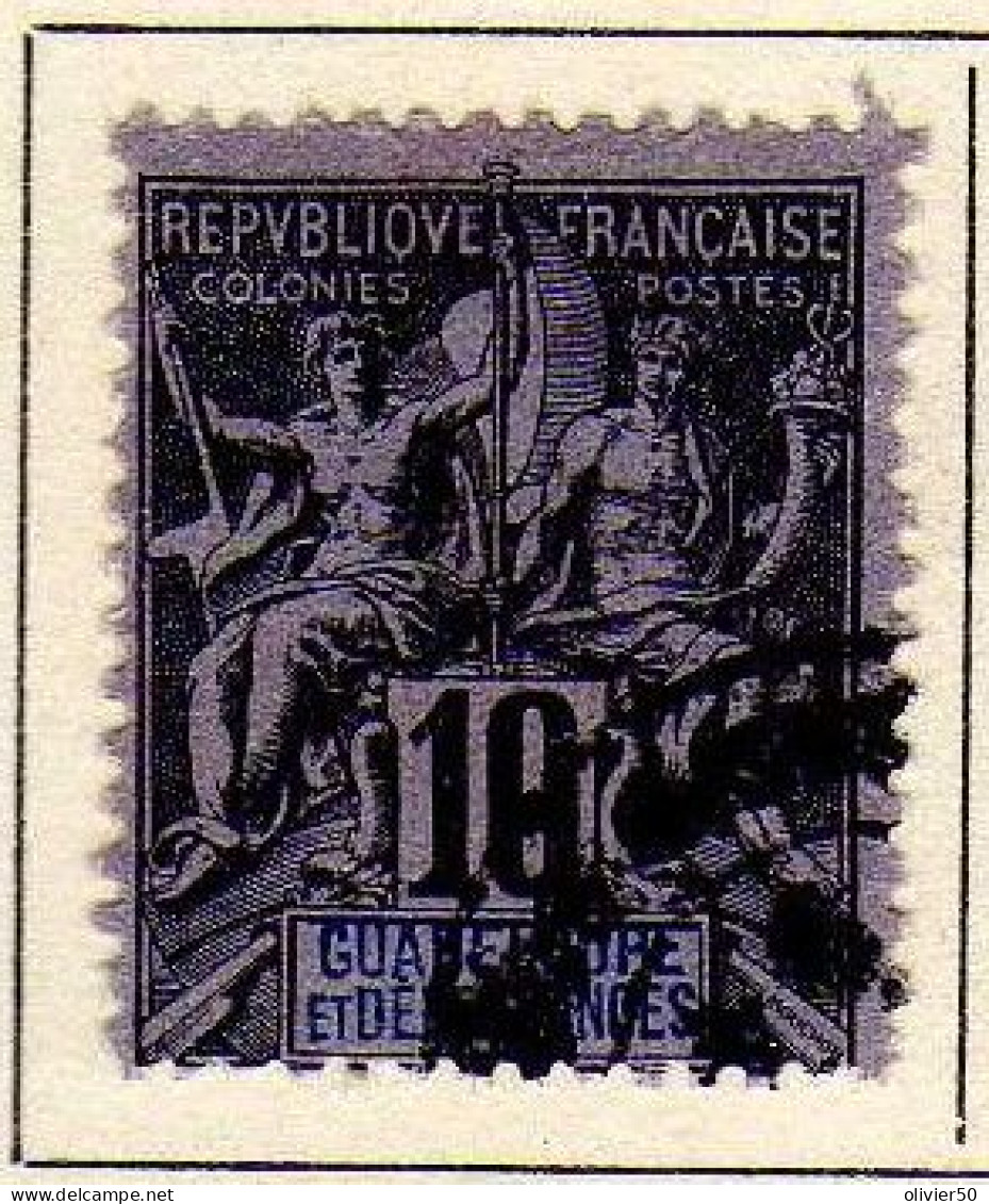 Guadeloupe - (1892) -  10 C.Type Groupe -   Obliteres - Gebraucht