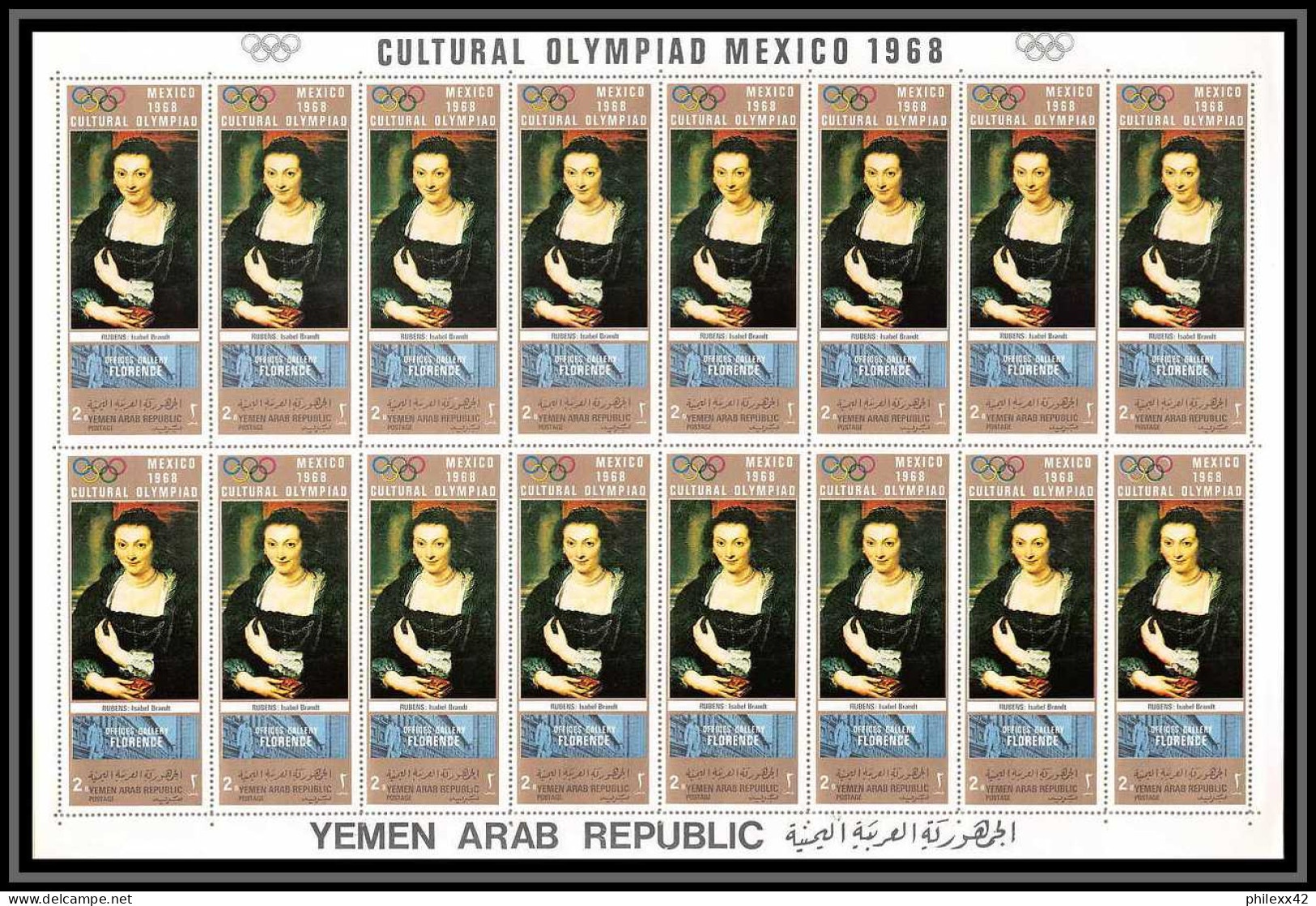 164e - YAR (nord Yemen) MNH ** N° 876 / 881 A Gold Jeux Olympiques (olympic Games) Feuilles (sheets) Feuilles (sheets) - Yémen