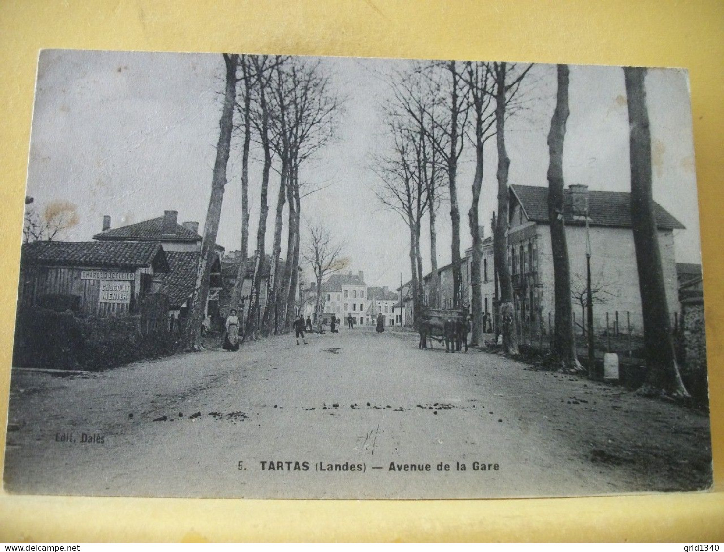 40 3231 VUE PLUS RARE - CPA 1904 - 40 TARTAS - AVENUE DE LA GARE - ANIMATION. - Tartas