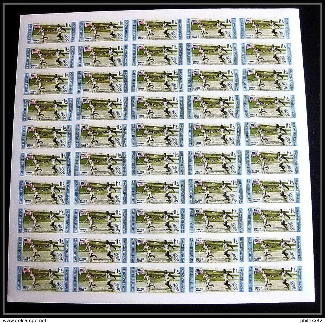 209b Dominicana MNH ** N° 660 / 667 B Non Dentelé (Imperf) Jeux Olympiques (olympic Games MELBOURNE Feuilles Sheets - Ete 1956: Melbourne