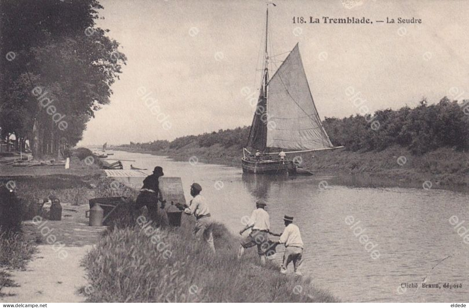 Voile Sailing Ship à La Tremblade  Canal  Barque - Sailing