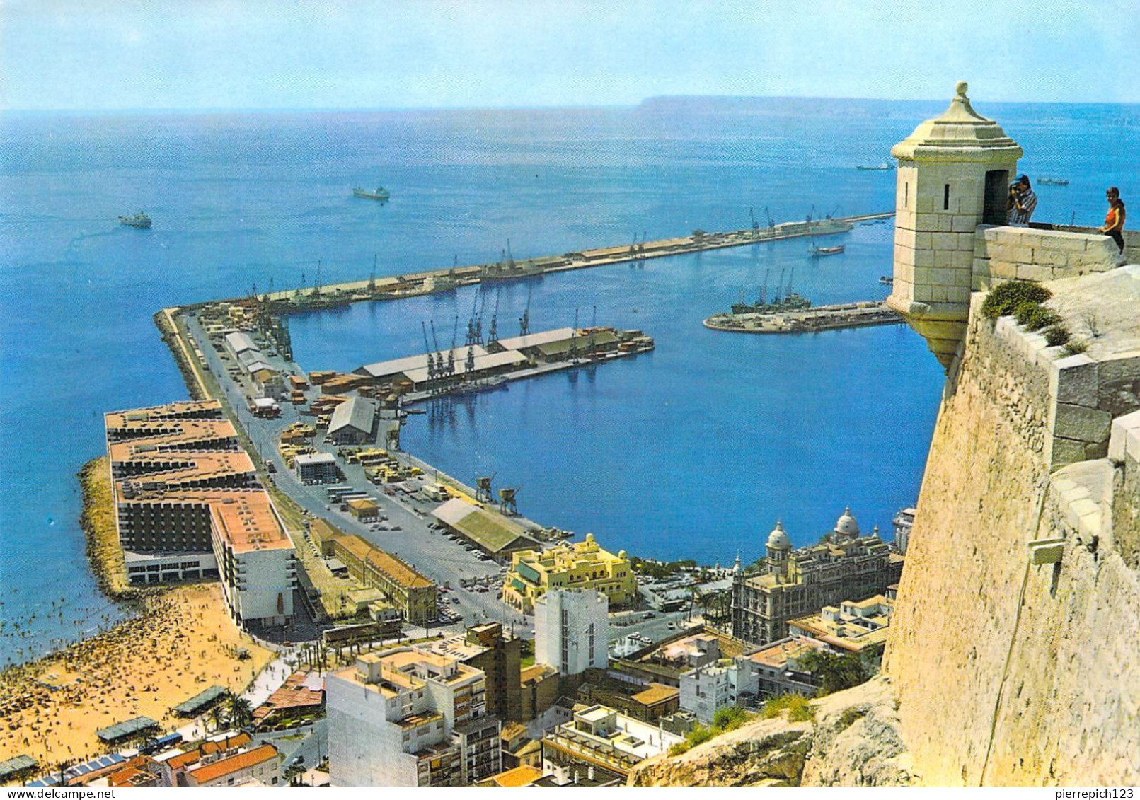 Alicante - Vue Panoramique - Château Et Port - Alicante