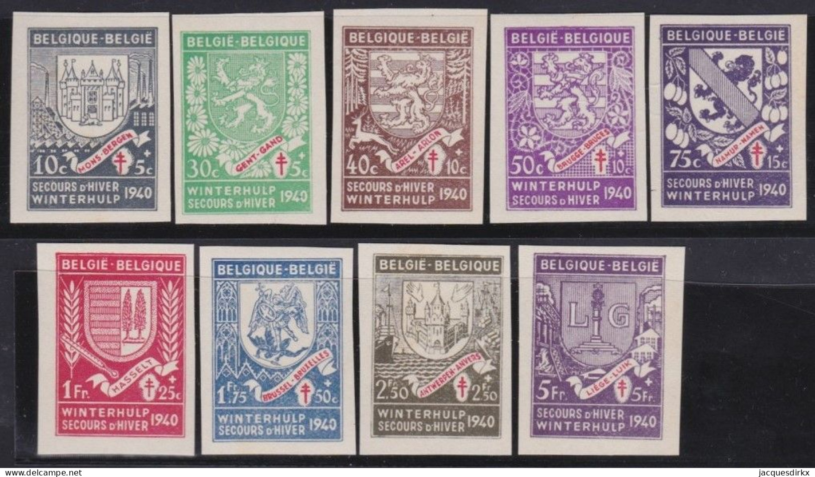 Belgie  .   OBP   .    547/555-A    .   **    .   Postfris    .   /   .    Neuf Avec Gomme Et SANS Charnière - Unused Stamps