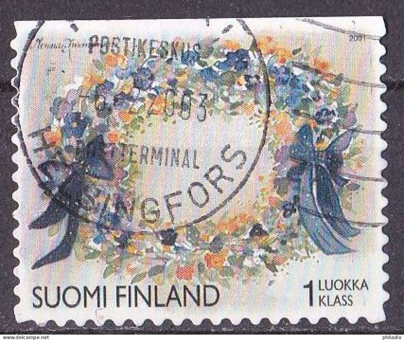 Finnland Marke Von 2001 O/used (A4-9) - Oblitérés