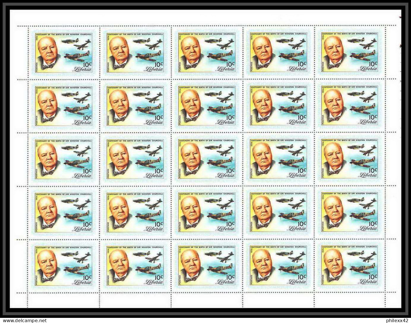 368g - Libéria MNH ** 1974 Y&t N° 661 / 666 Sir Winston Churchill Feuilles (sheets) - Sir Winston Churchill