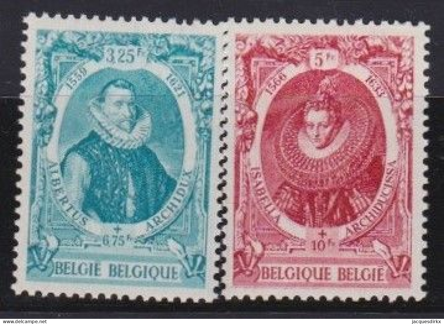 Belgie  .   OBP   .    581/582-A    .   **    .   Postfris    .   /   .    Neuf Avec Gomme Et SANS Charnière - Neufs