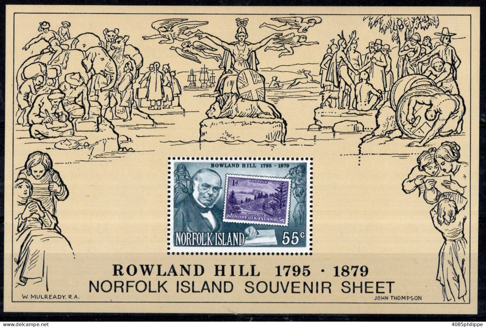 NORFOLK  Bloc-feuillet N°2** Neuf Sans Charnière TB Cote : 2€00 - Norfolk Island