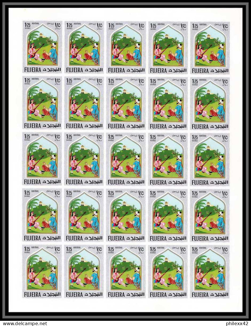 417 - Fujeira MNH ** Mi N° 186 /197 B Oriental Fairy Tales The Arabian Nights Contes Feuilles (sheets) Non Dentelé (impe - Islam