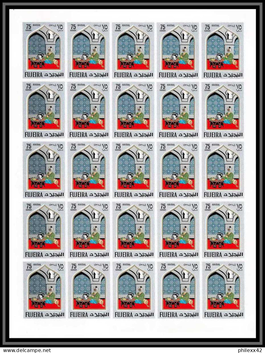 417 - Fujeira MNH ** Mi N° 186 /197 B Oriental Fairy Tales The Arabian Nights Contes Feuilles (sheets) Non Dentelé (impe - Islam