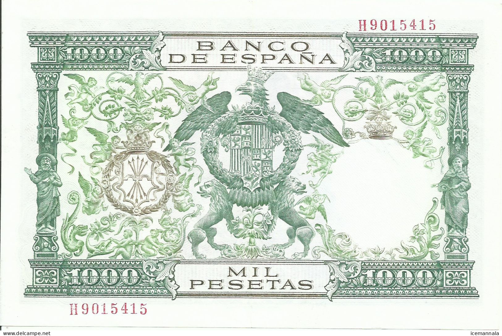 ESPAÑA, BILLETE  DE  1000 PESETAS, AÑO 1957  MBC - 1000 Peseten
