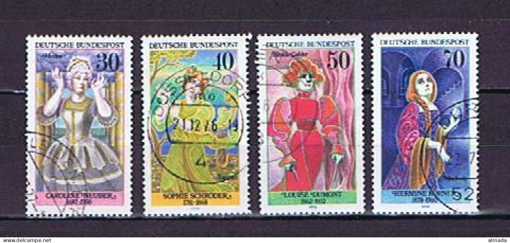 BRD (West) Germany 1976: Michel 908-911 (M) Gestempelt, Used - Teatro