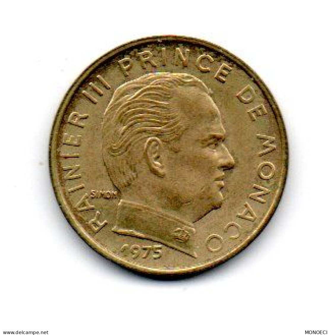 MONACO -- MONTE CARLO -- Monégasque -- Pièce De 10 C.1975 -- RAINIER III - 1960-2001 Francos Nuevos