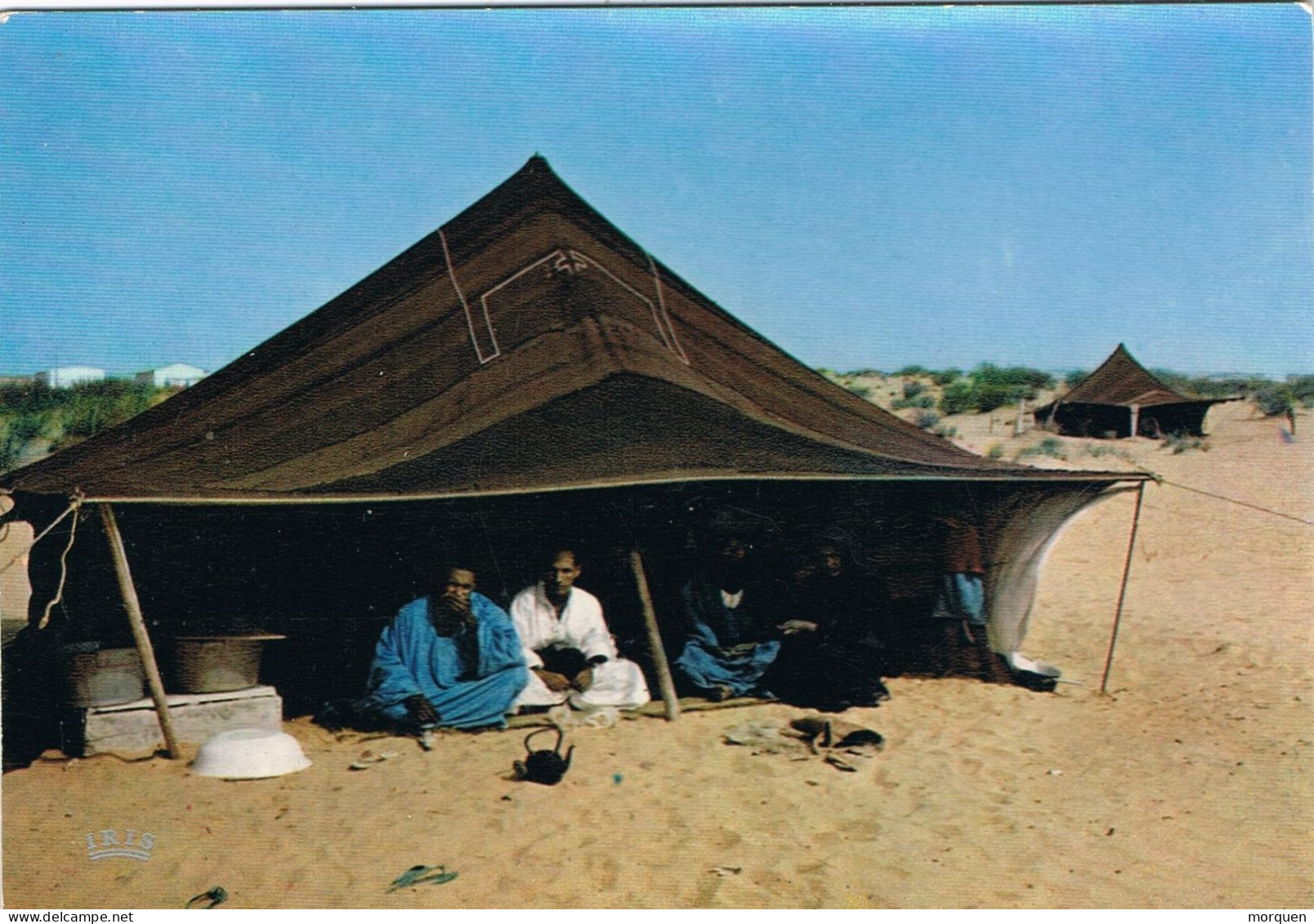 53890. Postal MAURITANIA. Tienda De Nomadas En Desierto, Animada - Mauritanie