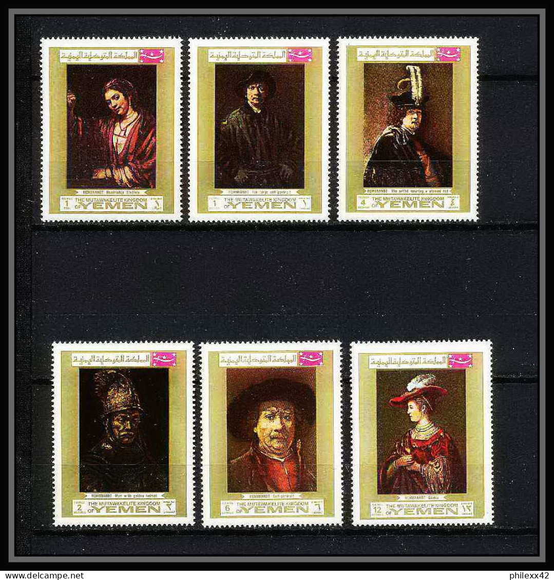 460a Yemen Kingdom MNH ** N° 710 / 715 A Tableau (tableaux Painting) Rembrandt (Nederland)  - Rembrandt