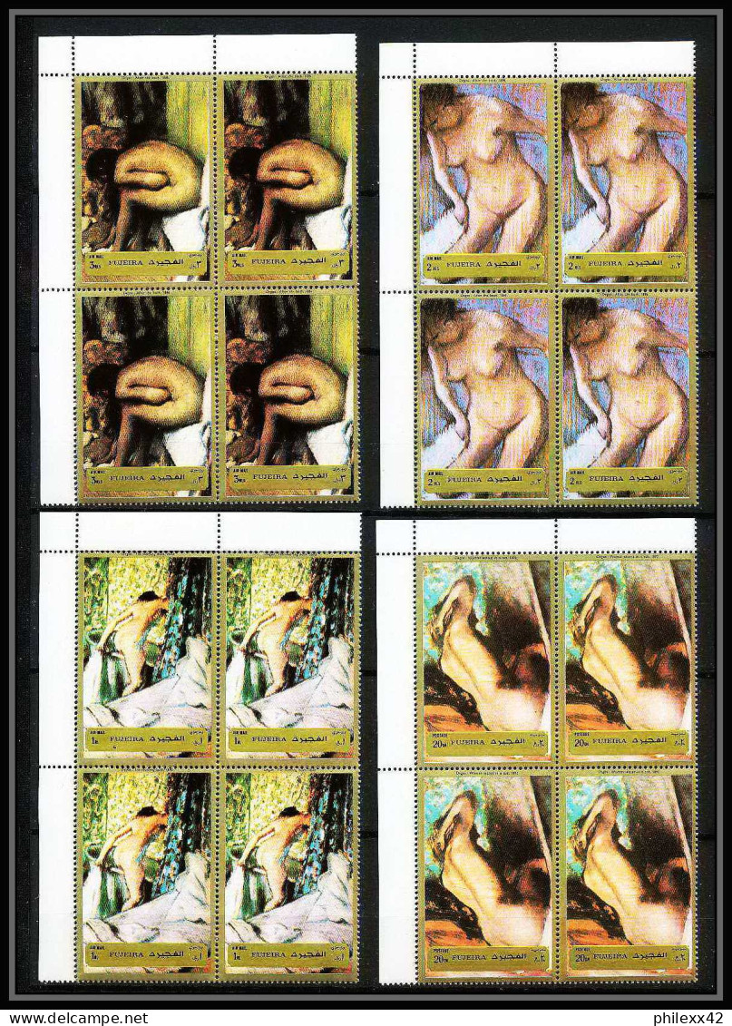 506b Fujeira MNH ** N° 1265 / 1270 A Bloc 4 Tableau (tableaux Painting) Nus Nude Edgar Degas France - Desnudos