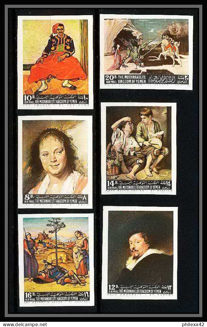 514a Yemen Kingdom MNH ** N° 290 / 295 B Tableau (tableaux Painting) Non Dentelé (Imperf) Van Gogh Rubens Murillo  - Rubens