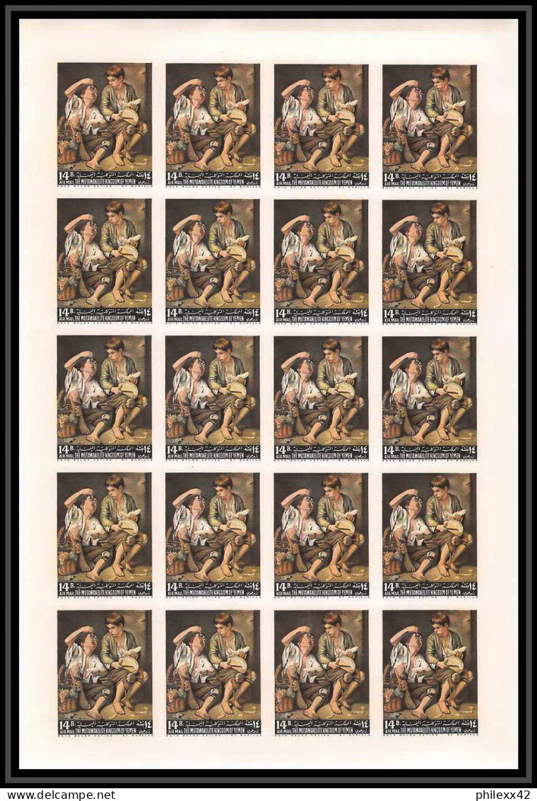 514 Yemen Kingdom MNH ** N° 290 / 295 B Tableau (tableaux Painting) Feuilles (sheets) Non Dentelé (Imperf) Van Gogh - Rubens