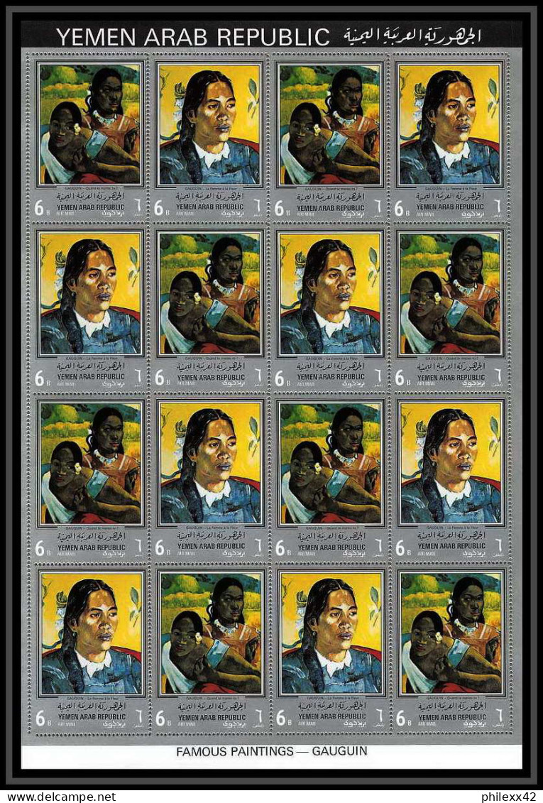 526 YAR (nord Yemen) MNH ** N° 630 / 639 A Tableau (tableaux Painting) Paul Gauguin Feuilles (sheets) - Impressionisme