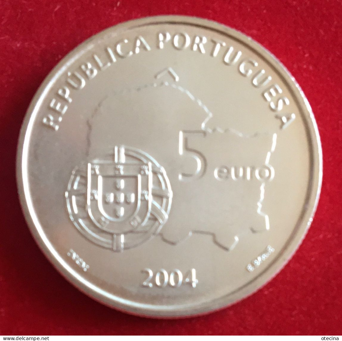 PORTUGAL 5 Euro Argent/Silver "Centre Historique Évora" 2004 UNC - Portogallo