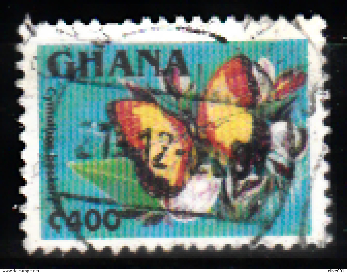 Ghana - 1995 - Série Courante - Faune - Papillon - Cymothoe Beckeri Y&T N° 1839 Obli (0) - Ghana (1957-...)