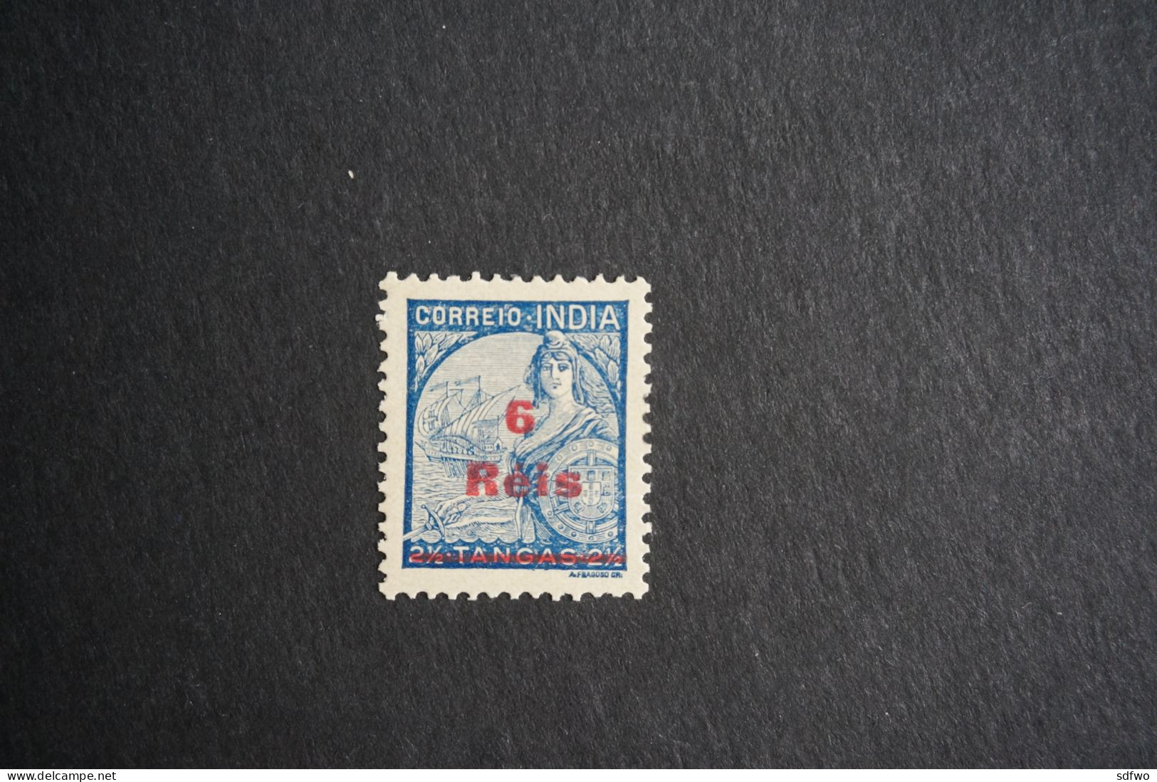 (M) Portuguese India - 1942 Padroes W/OVP 6 R - Af. 373 (MH) - India Portuguesa